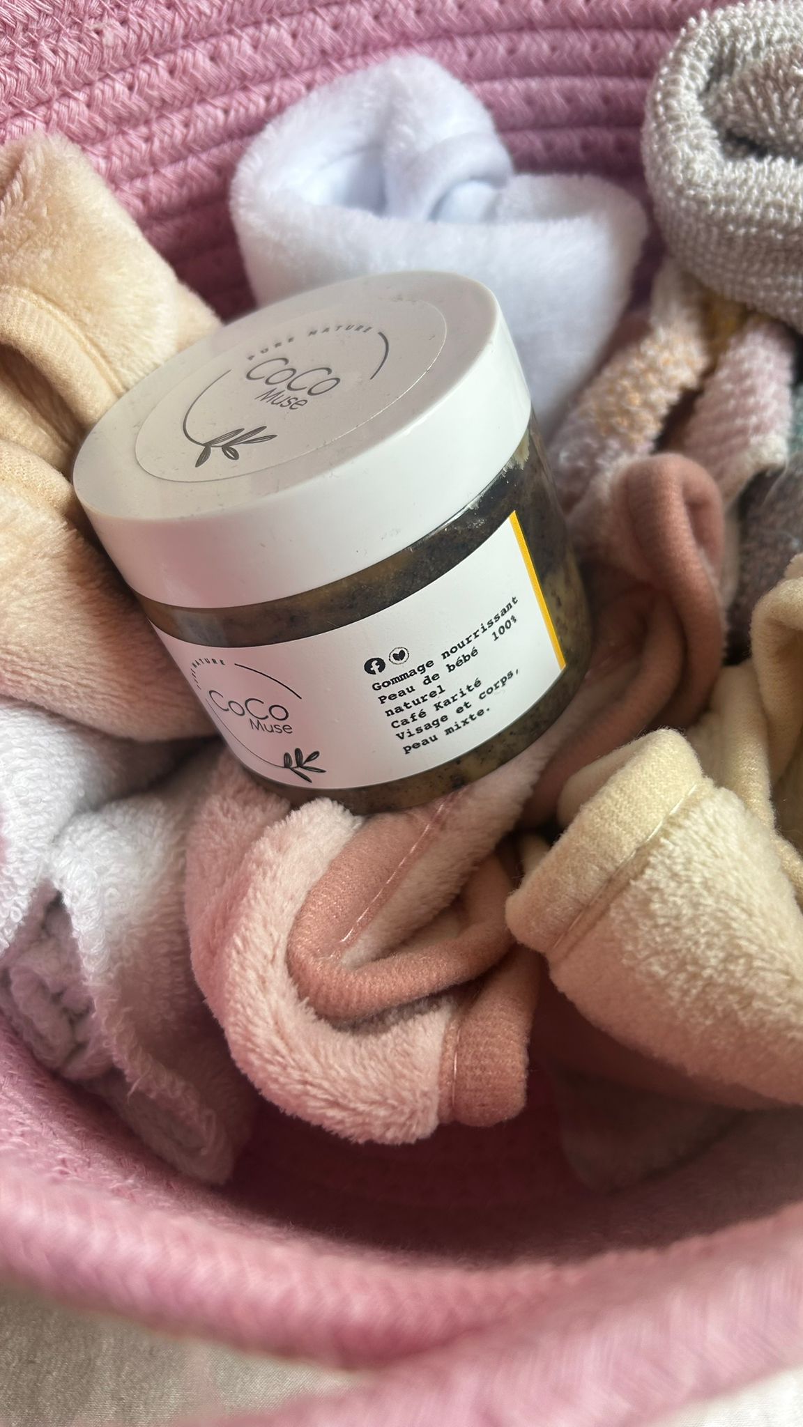 Gommage karité café peau de bébé